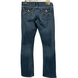 Levi's Girls Youth Jeans 16 REG Denim Stretch Flapped Pockets Adjustable Waist